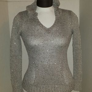 Justice Silver Sweater (Girls)